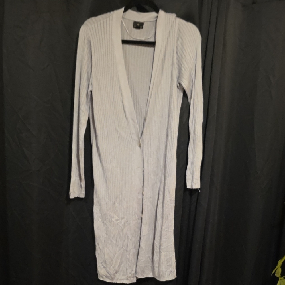 Worthington Women's Soft Gray Long Cardigan